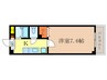 グレイシィ桂 1Kの間取り