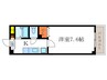 グレイシィ桂 1Kの間取り