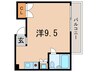 ウエルブ鈴蘭台 1Rの間取り