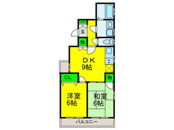 間取図 諏訪ノ森ＯＭパレス