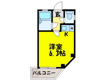 間取図 綾園松井邸ワンル－ム