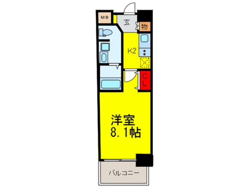 間取図 ルーエ天満橋