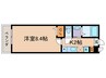 La Fite OMIYA 1Kの間取り