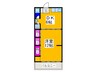 ハイクオリティ向陵 1DKの間取り