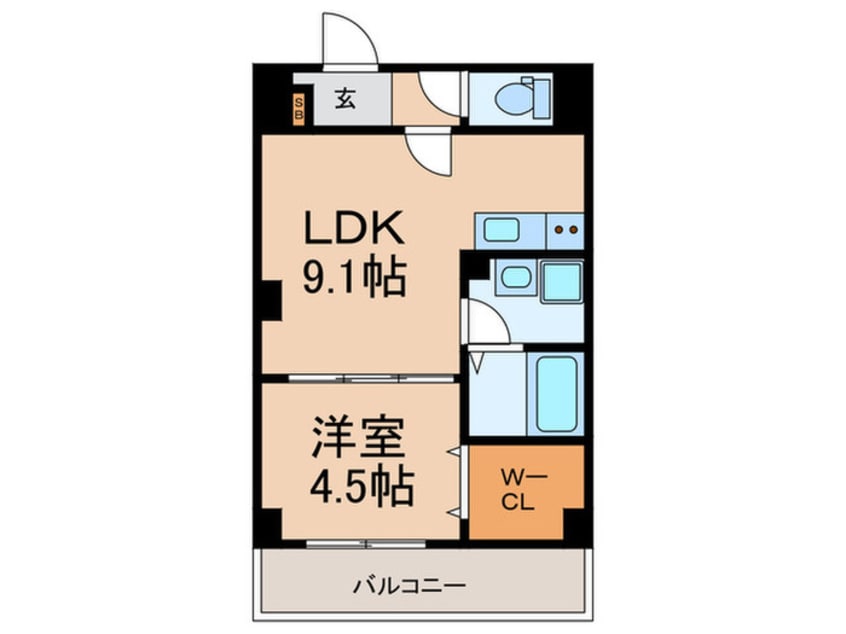 間取図 アルカンシェルコート緑橋