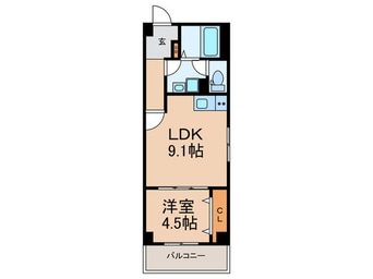 間取図 アルカンシェルコート緑橋