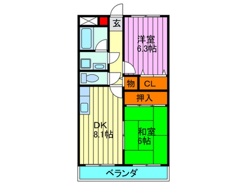 間取図 メゾンフルール