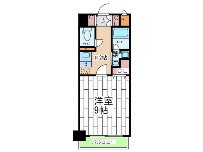間取図 ＣＯＣＯＲＯ－ＷＥＳＴ