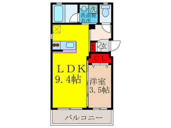 間取図 パルテール元町