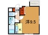 リアルテ湊川公園 1Rの間取り