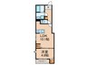 仮)La-Crea放出東 1LDKの間取り