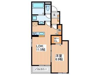 間取図 ラ・ヴィータ・ドゥーエ　南門真