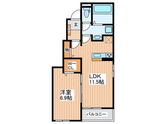 間取図 ラ・ヴィータ・ドゥーエ　南門真