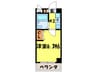 デ・リード河原町(606) 1Kの間取り