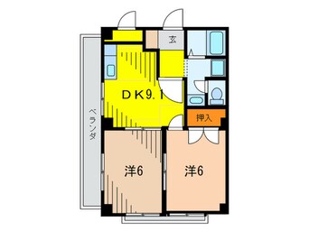 間取図 K s Court 甲東園