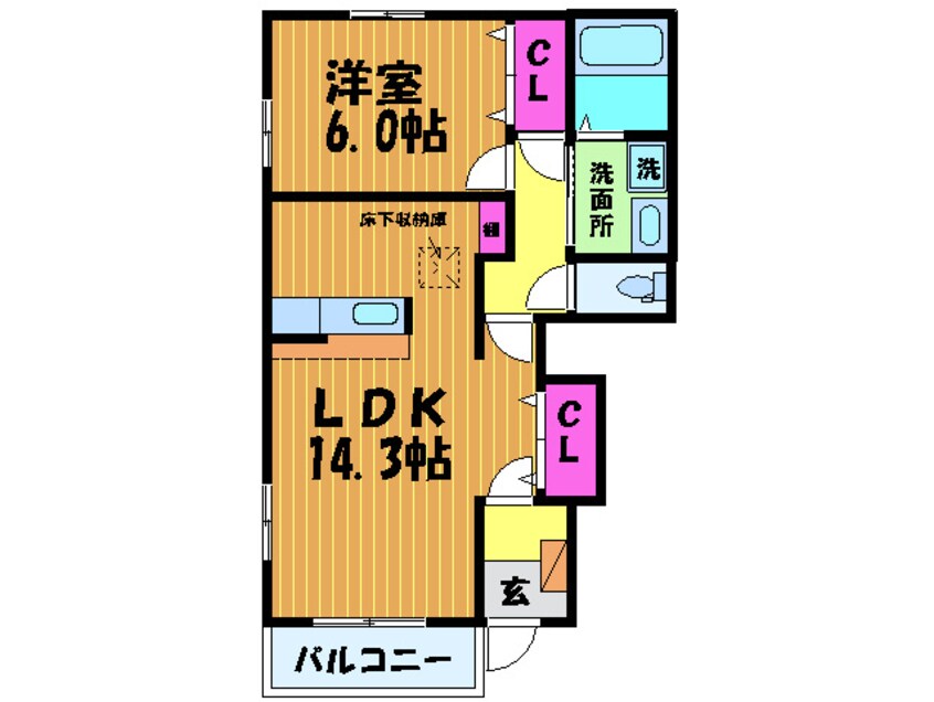 間取図 メゾン・ベル・カルムⅠ