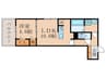 D-ROOM丹波橋 1LDKの間取り