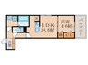 D-ROOM丹波橋 1LDKの間取り