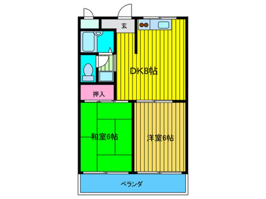 間取図 ＲＯＹＡＬ ＣＡＳＡ 狩野