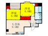 パレス東洋小松館 2LDKの間取り