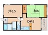 エ.ム.コーポ 2DKの間取り