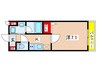 仮)ベラジオ雅び京都円町Ⅱ(502) 1Kの間取り