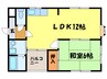 フォルテ泉大津 1LDKの間取り