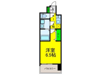 間取図 ﾌｧｰｽﾄﾌｨｵｰﾚ難波ｸﾚｼｱ(1105)