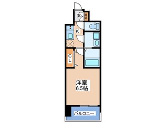 間取図 ﾌｧｰｽﾄﾌｨｵｰﾚ難波ｸﾚｼｱ(1106)