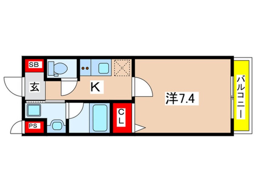 間取図 仮)ベラジオ雅び京都円町Ⅱ(507)