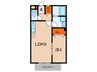 サンライズ 1LDKの間取り