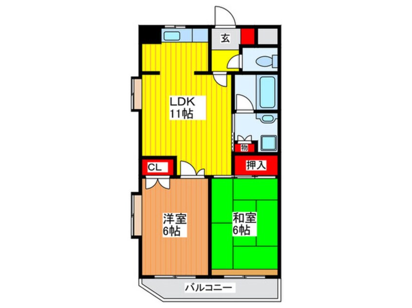 間取図 鶴見パールハイツ
