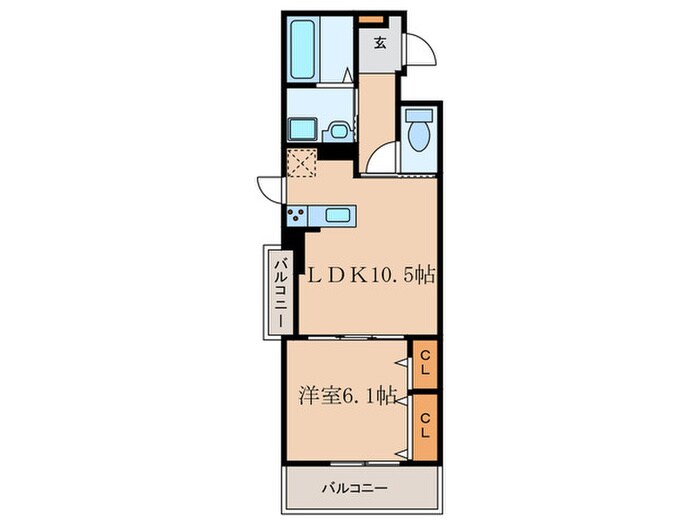 間取り図 ディアコート唐崎