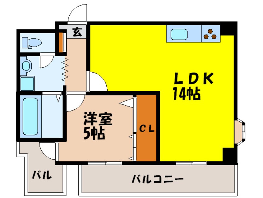 間取図 グリ－ンロ－タスⅡ