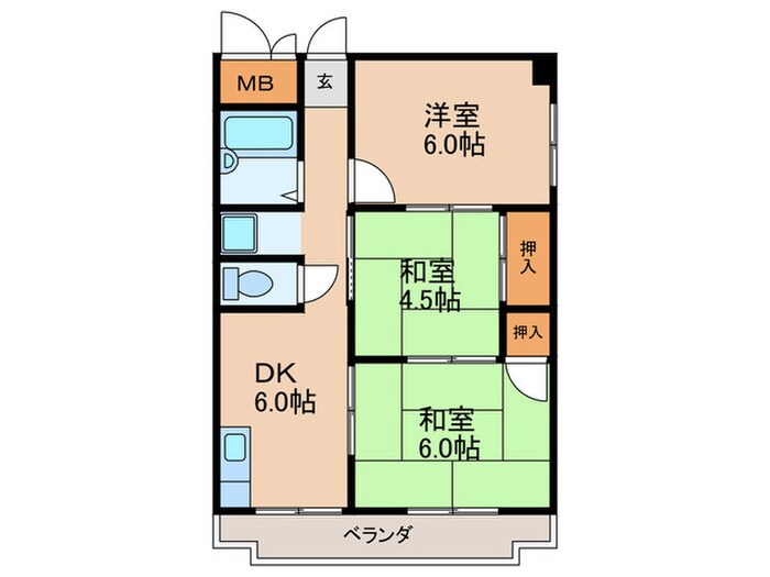 間取り図 シロハイヌ湯里