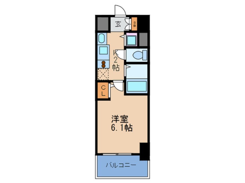 間取図 プレサンス梅田北デイズ(706)