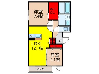 間取図 ケーズメゾン松山