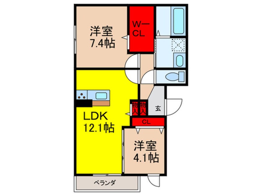 間取図 ケーズメゾン松山