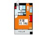 ルネシアガ－デン 1Kの間取り