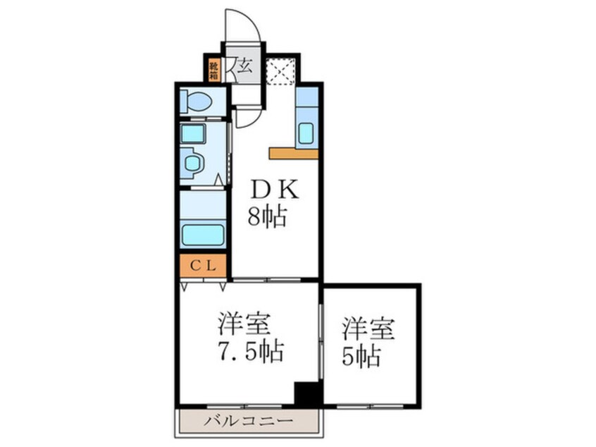 間取図 グラン・リヴィエール西京極