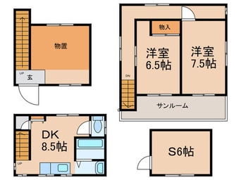 間取図 五月ケ丘貸家
