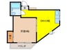 プレアール駒川Ⅲ 1DKの間取り