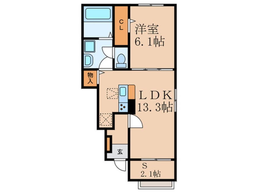 間取図 プリムローズK