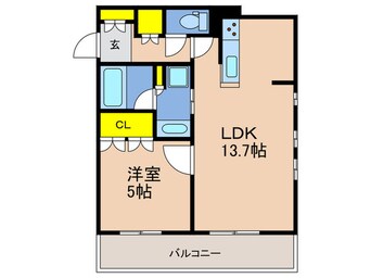 間取図 ﾜｺｰﾚｻﾞ・神戸旧居留地ﾚｼﾞﾃﾞﾝｽﾀﾜｰ