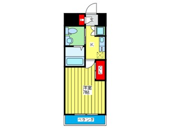 間取図 ﾌｧｰｽﾄﾌｨｵｰﾚ京橋ﾊﾟｰｸﾌﾛﾝﾄ(603)