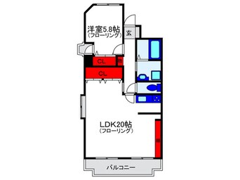 間取図 空港・リブレ大阪屋