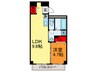 グランガ－デン足代新町 1LDKの間取り