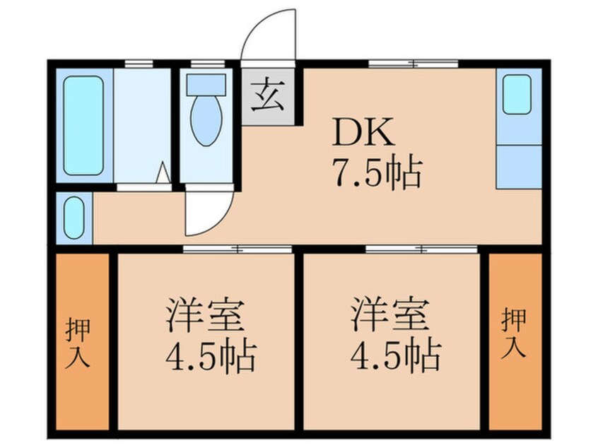 間取図 商業豊崎マンション