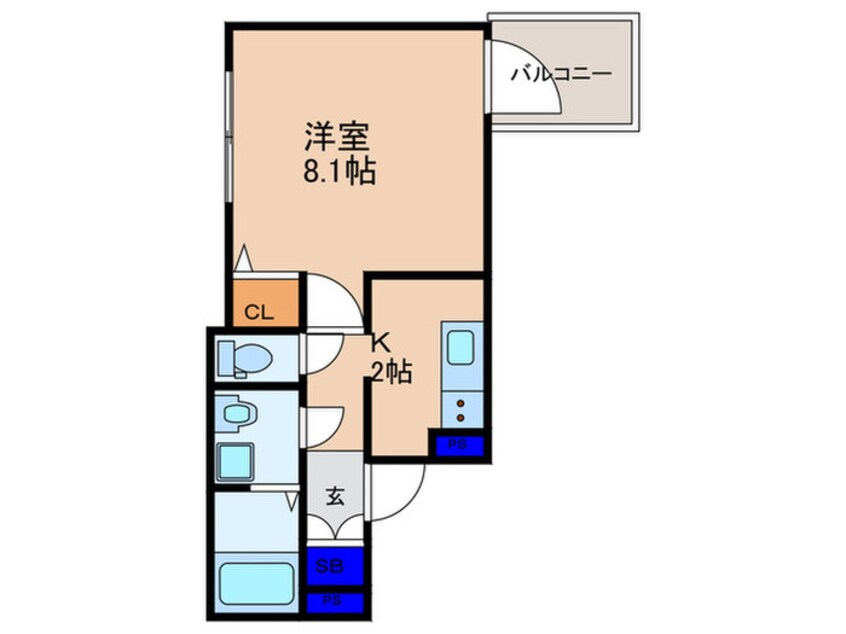 間取図 仮）ラフィーネ千林