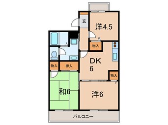 間取図 グランディール福田